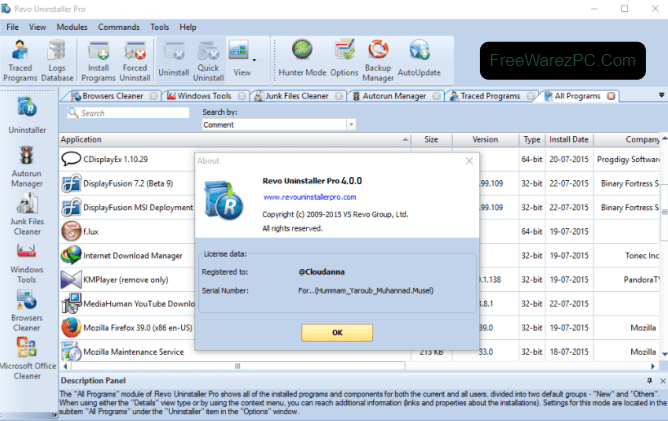 Revo Uninstaller Pro Serial Number